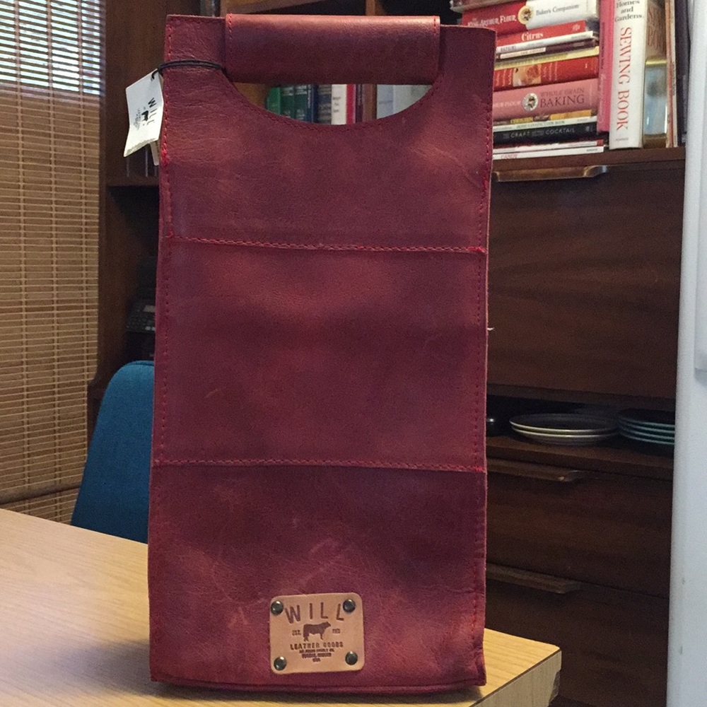 WILL Leather Goods Red Wine Tote $210.00 MSRP NWT